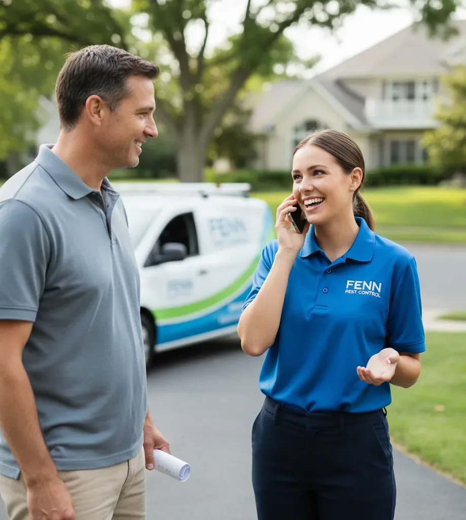 Fenn Pest Control customer support in Huffman